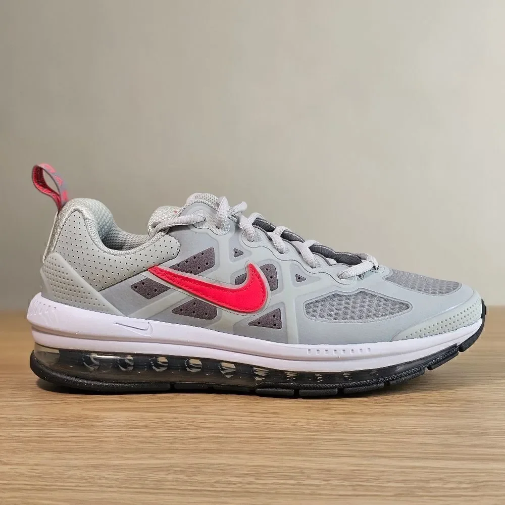 Nike Air Max Genome 360 Shoes Youth 7 Grey White Red Black Vapormax Sneakers New